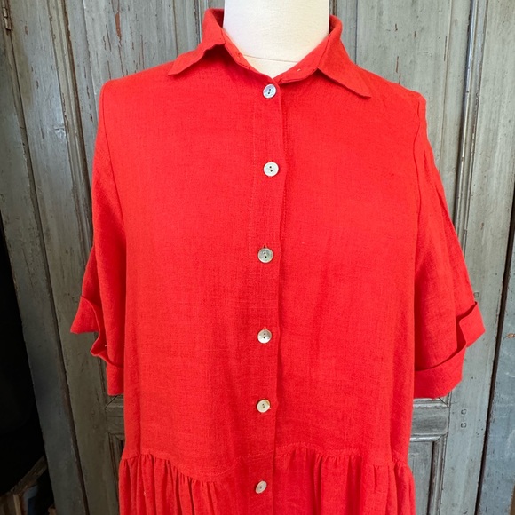 NWT Alembika linen dress size 2/US10 - Picture 2 of 12